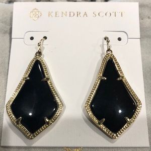 Kendra Scott Black Dangle Earrings